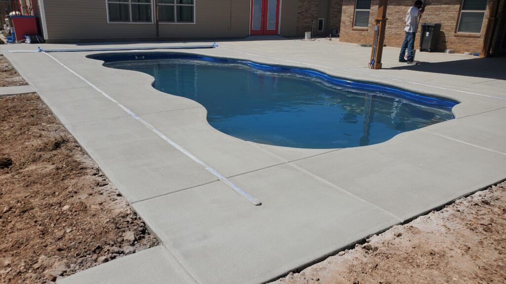 Pool Deck Resurfacing with Concrete