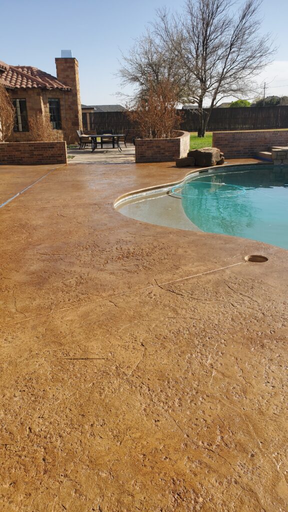 Color Integrated Sealer for Pool Deck Concrete in Lubbock