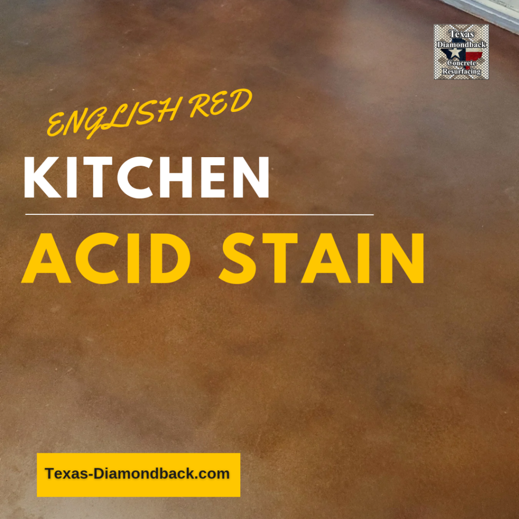Acid Stained Kitchen Floor