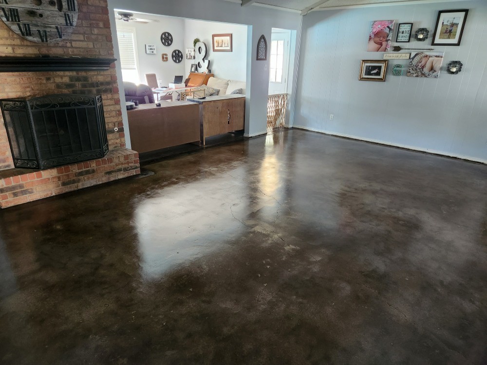 Acid Stain Concrete Floor