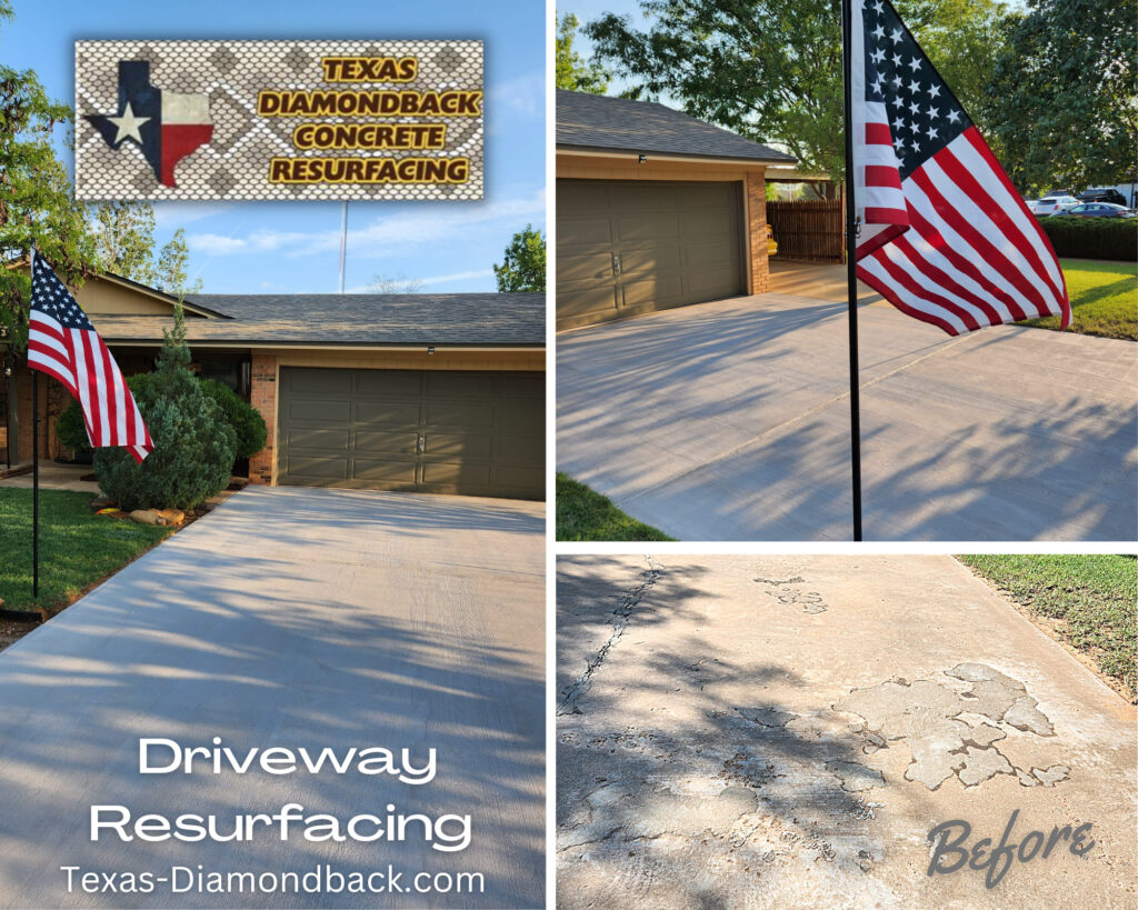 Driveway Resurfacing Concrete in Lubbock Texas