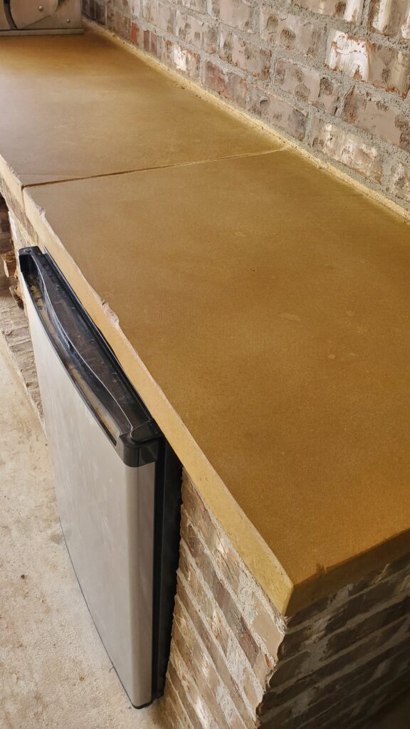 Buy Stained Concrete Outdoor Kitchen Countertop in Lubbock TX
