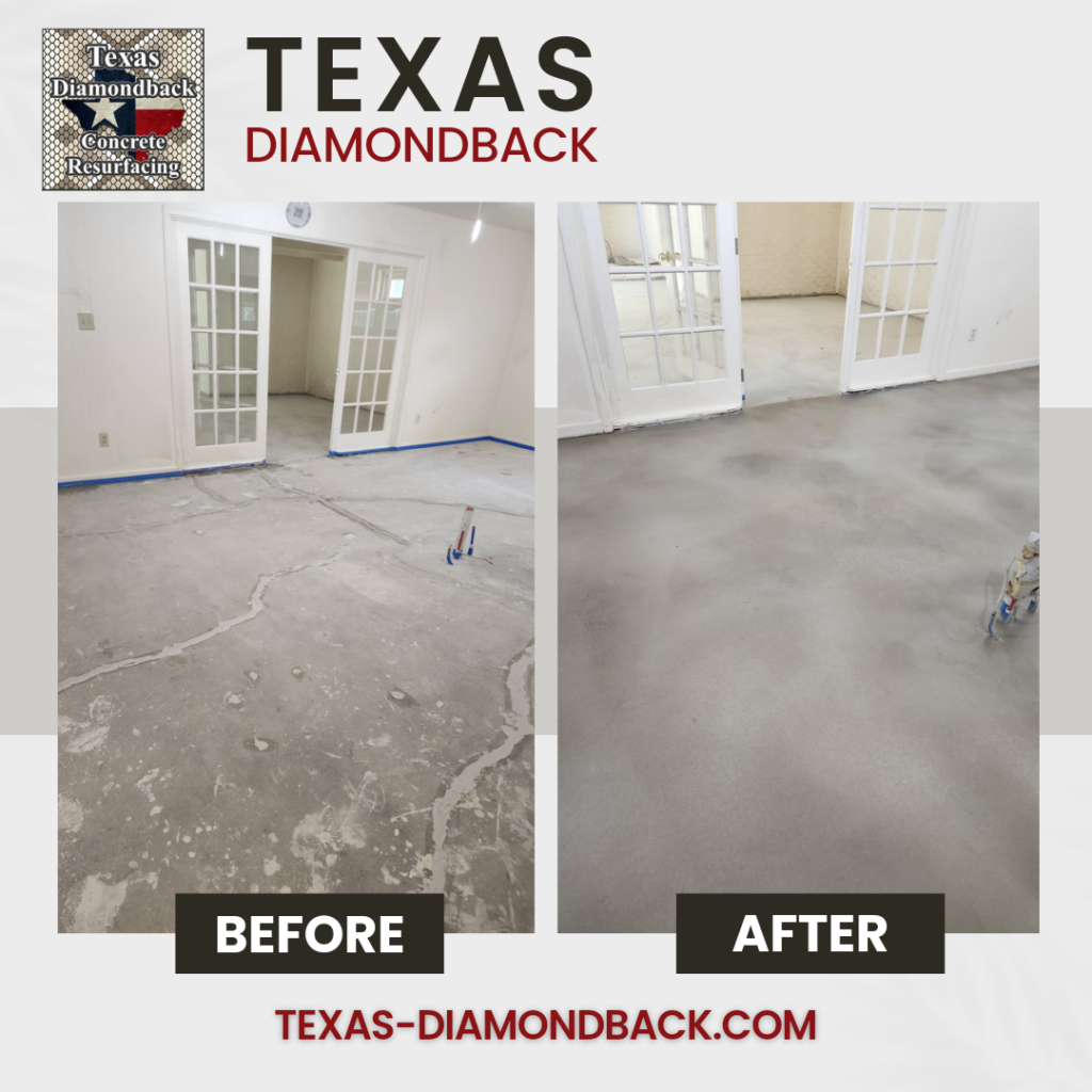 Before After Concrete Resurfacing in Lubbock TX