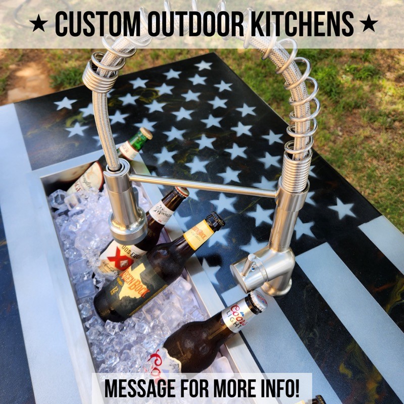 Best Outdoor Kitchens with BBQ and Sink in Lubbock TX