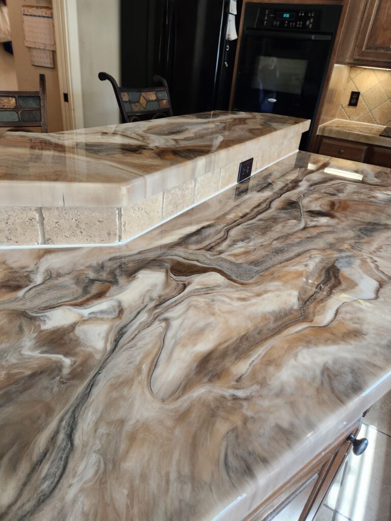 New Kitchen Countertops Installed by Texas Diamondback in Lubbock